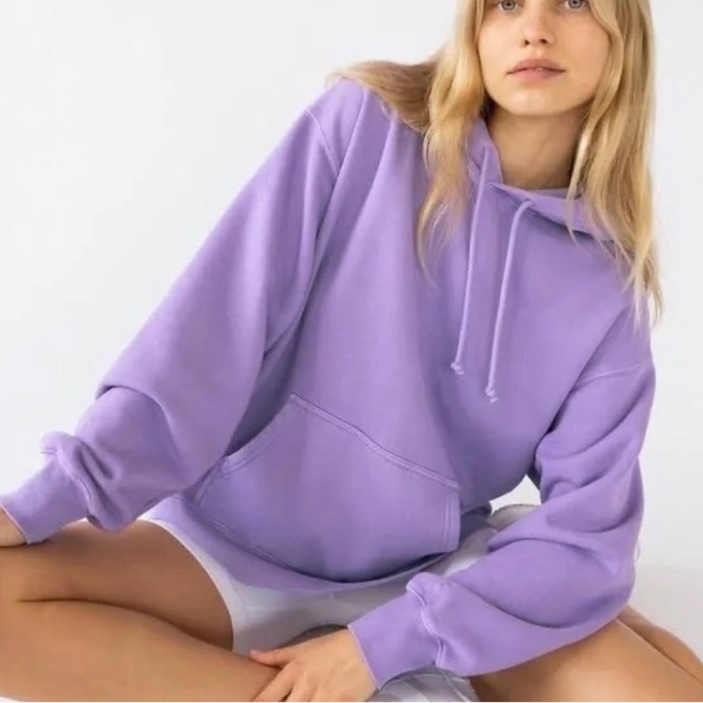 Aritzia purple cozy boyfriend hoodie